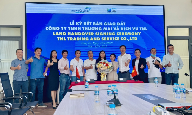 Lễ ký kết bàn giao đất - Công ty TNHH Thương mại & Dịch vụ TNL
