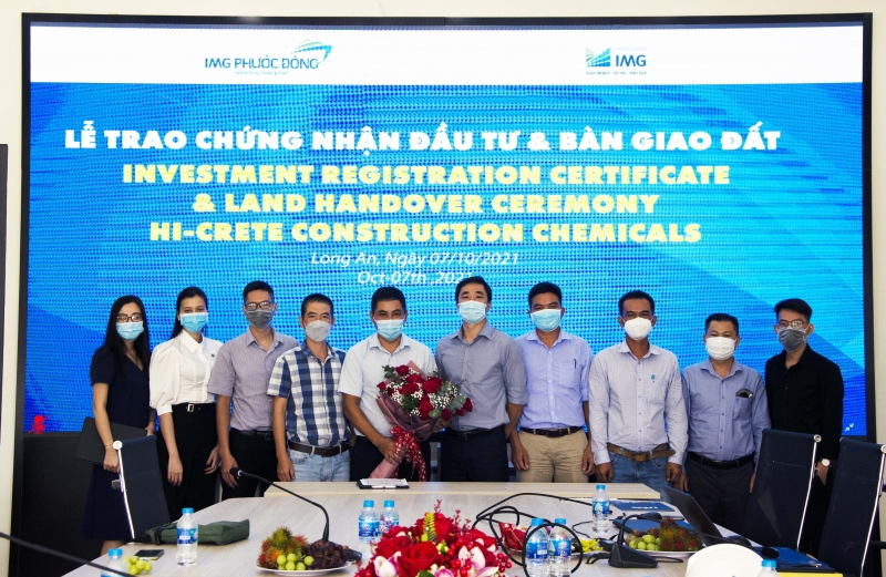 Tổ chức long trọng Lễ trao chứng nhận đầu tư & Bàn giao đất công ty Hi-Crete
