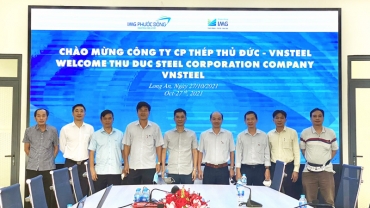 Công ty Cổ phần thép Thủ Đức - VnSteel tham quan và làm việc tại KCN Cầu Cảng Phước Đông