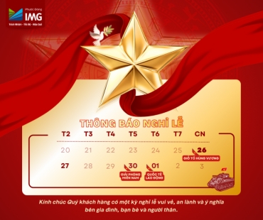 THÔNG BÁO LỊCH NGHỈ LỄ GIỖ TỔ HÙNG VƯƠNG & 30/4 – 1/5 NĂM 2026