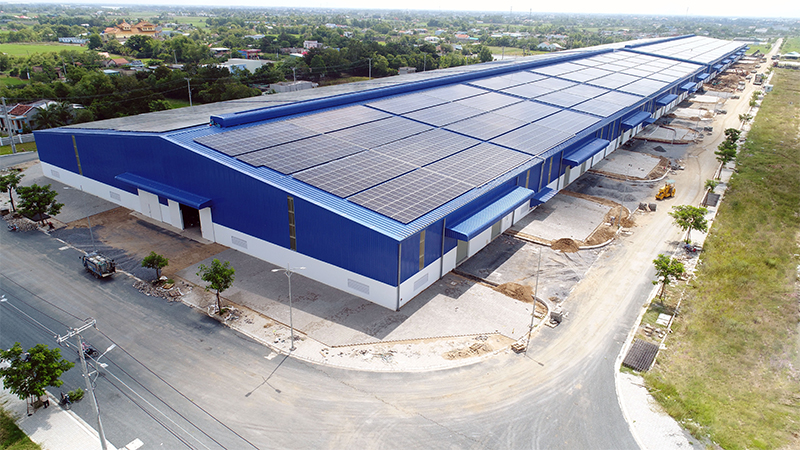 Nhà xưởng kho cho thuê của IMG Phước Đông xây sẵn