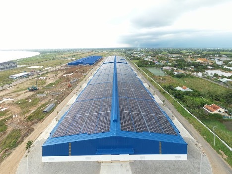 Dự án Hệ thống điện năng lượng mặt trời áp mái tại Khu công nghiệp cầu cảng IMG Phước Đông